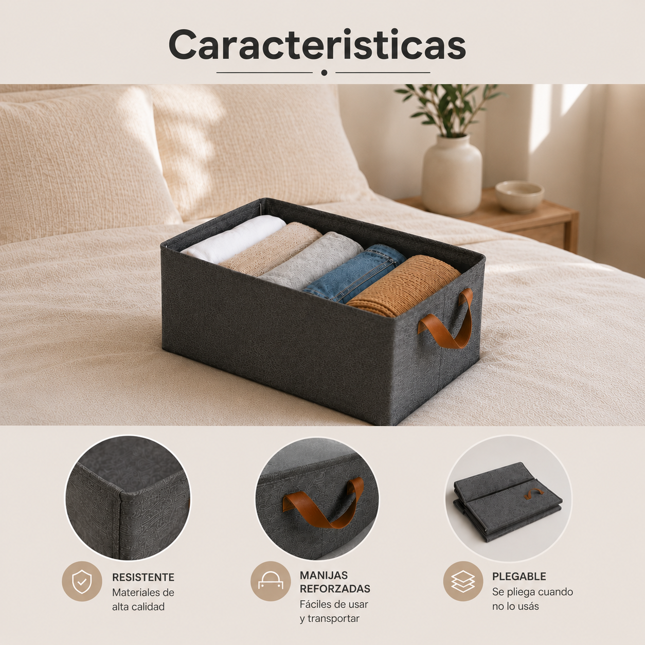 Organizador de ropa plegable